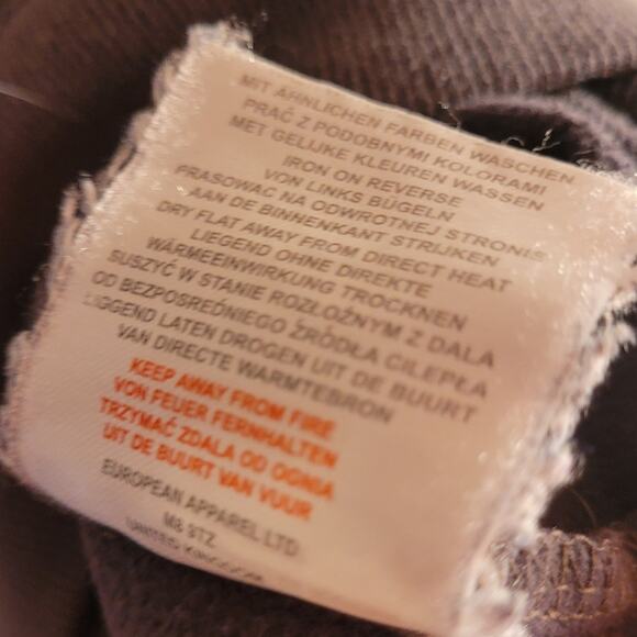 GENETIC APPAREL Mens Blue Graphic Sweatshirt Sz. Small Brushed Print Skater - Picture 6 of 7